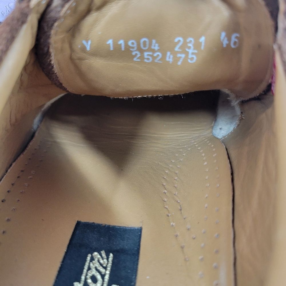 Nettleton X Esprit Vintage Brown Suede Lace Up Oxford Derby US Size 12 Euro 46 - Picture 10 of 14